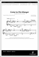 Come to His Manger SAB choral sheet music cover